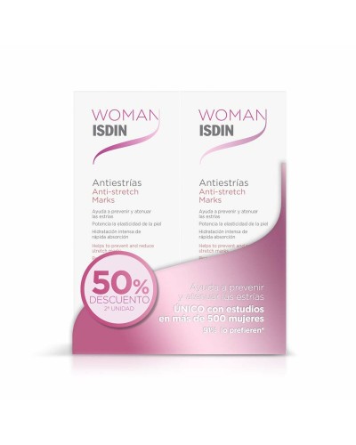 Lotion corporelle anti-vergetures Isdin Woman 2 x 250 ml 250 ml