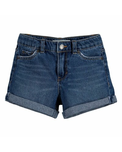 Levi's Jeans Girlfriend Shorty Bambina - Blu Acciaio - Taglio Moderno
