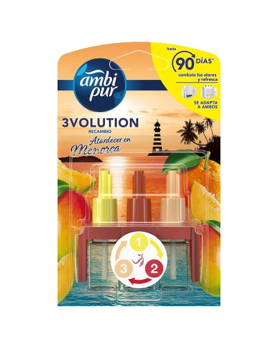 Refill Till Elektrisk Luftfräschare Ambi Pur Atardecer en Menorca 20 ml