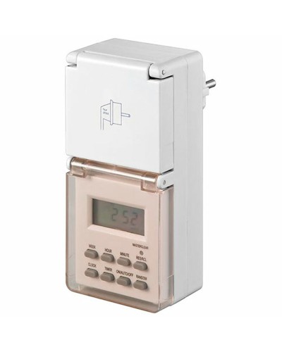 Stekker met digitale timer NIMO 230 V 16 A Buitenkant Wekelijks