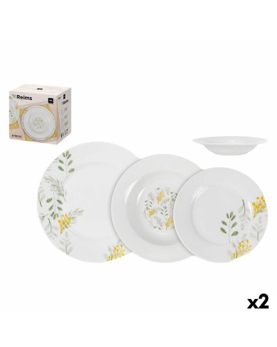 Ruokailuvälineet La Mediterránea Reims Pyöreä 18 Kappaletta (2 osaa)