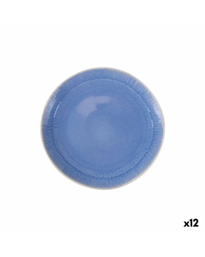 Plato Llano La Mediterránea Calobra Azul (12 Unidades)