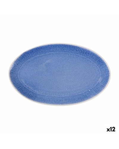Serveerschaal La Mediterránea Calobra Blauw 34,1 x 20,7 cm (12 Stuks)