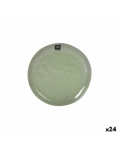 Flat Plate La Mediterránea Macarella green Ø 20,5 cm (24 Units)