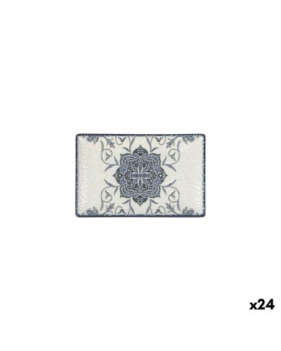 Fuente de Cocina La Mediterránea Rosetta Rectangular 20 x 13 x 2 cm (24 Unidades)