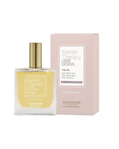 Olio per Capelli Alfaparf Milano Lisse Design Keratin Therapy Finitura setosa 50 ml