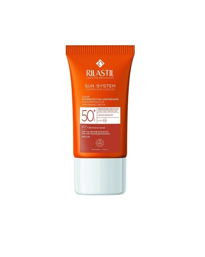Sun Protection with Colour Rilastil Sun System Spf 50+ (50 ml)