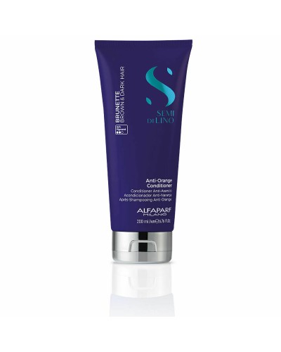 Farbneutralisierende Haarspülung Alfaparf Milano Semi Di Lino Dunkles Haar (200 ml)