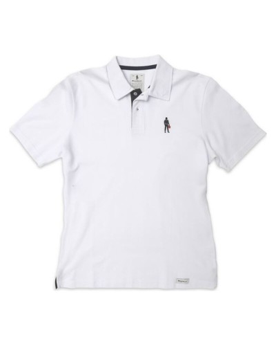 OMP Driver Icon Polo Uomo Bianca - Manica Corta Sportiva Casual
