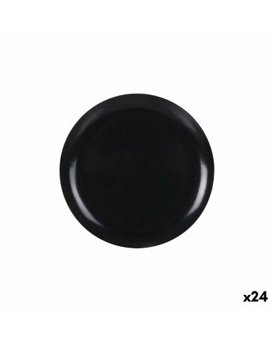 Assiette plate La Mediterránea Anthracite 25 x 25 x 1,5 cm (24 Unités)