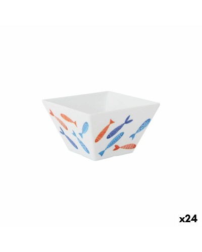 Aperitiefschaaltje La Mediterránea Vissen 10 x 10 x 6 cm (24 Stuks)