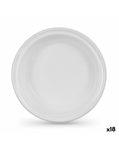 Set di piatti Algon Plastica 20,5 cm 20,5 x 3 cm 12 Pezzi (18 Unità)