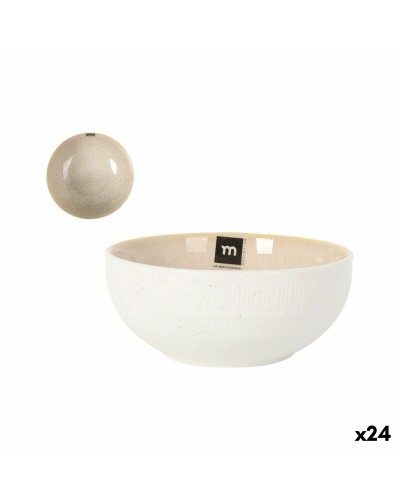 Cuenco La Mediterránea Calobra Beige Ø 15,5 cm (24 Unidades)