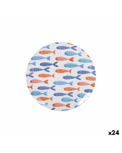 Platt skål La Mediterránea Fiskar 25,5 cm (24 antal)