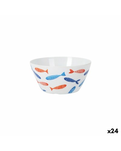 Bol para Aperitivos La Mediterránea Peces 15 x 8 cm (24 Unidades)