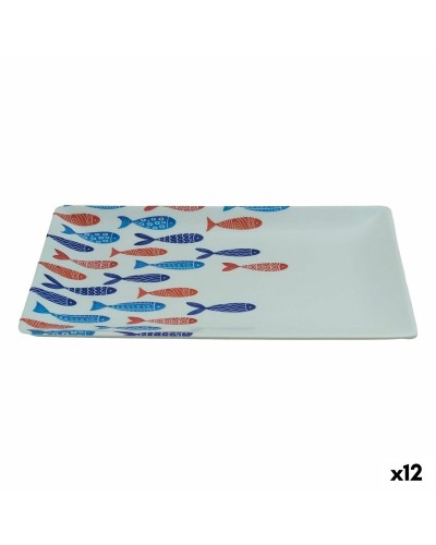 Vassoio per aperitivi La Mediterránea Pesci 25 x 15 x 2 cm (12 Unità)