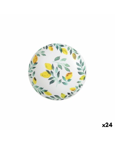 Deep Plate La Mediterránea Lemon 21 x 5,3 cm (24 Units)
