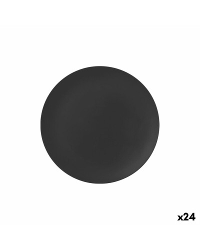 Eetbord La Mediterránea Zwart 25,5 cm (24 Stuks)
