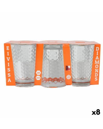 Glazenset La Mediterránea Diamonds 6 Onderdelen (8 Stuks)