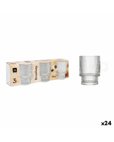 Lot de tasses La Mediterránea Broadway 3 Pièces (24 Unités)