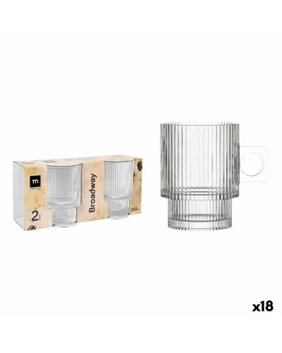 Lot de tasses La Mediterránea Broadway 2 Pièces (18 Unités)