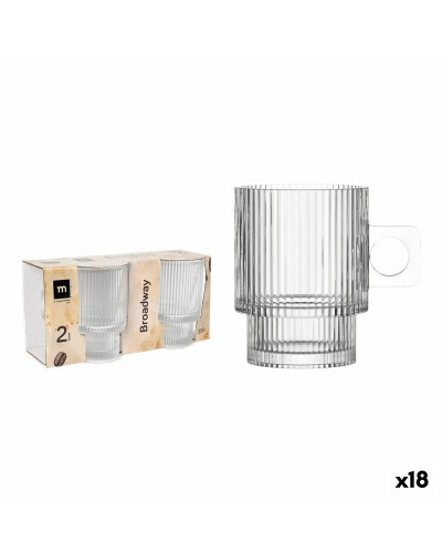 Lot de tasses La Mediterránea Broadway 2 Pièces (18 Unités)