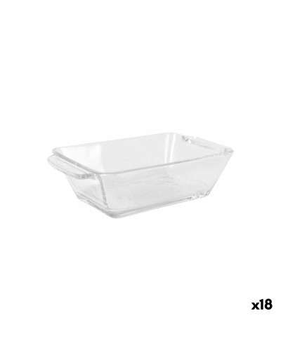 Appetizer Set Arcoglass Anubis Glass Rectangular 4 Pieces (18 Units)