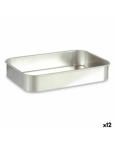 Backofenform Kinvara 100150 Silberfarben Aluminium 31 x 5,5 x 21,5 cm (12 Stück)