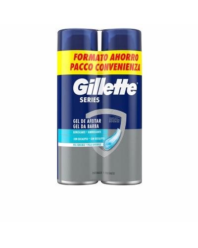 Gel de rasage Gillette SERIES 200 ml 2 Unités