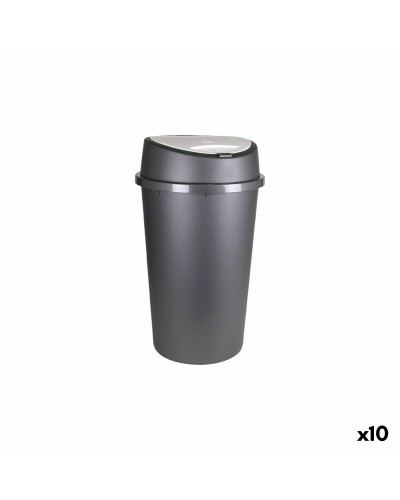 Secchio della spazzatura Tontarelli Bingo Grafite 45 L (10 Unità)
