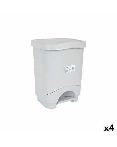 Sophink med pedal Tontarelli Idea Grå 24 L (4 antal)