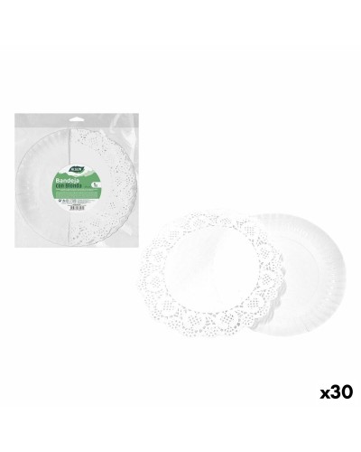 Vassoio per aperitivi Algon Rotondo 35 cm (30 Unità)