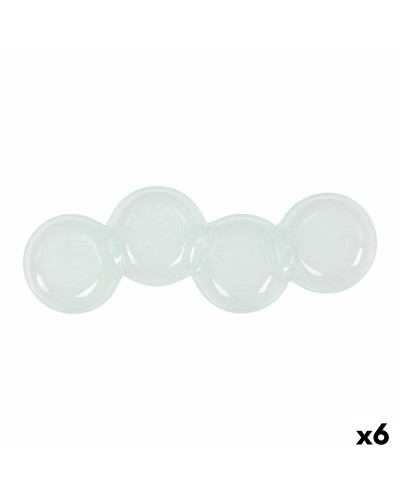 Snackdienblad 37 x 11 cm (6 Stuks)