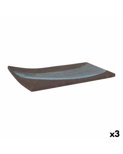 Vassoio per aperitivi Pompeya Rettangolare 24 x 12 x 1 cm (3 Unità)