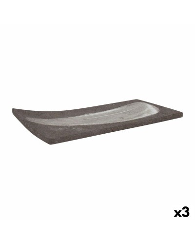 Snackdienblad Krakatoa Rechthoekig 24 x 12 x 1 cm (3 Stuks)