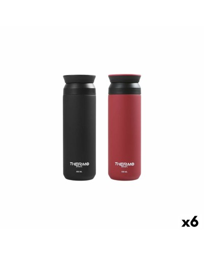 Wasserflasche ThermoSport Edelstahl 500 ml (6 Stück)