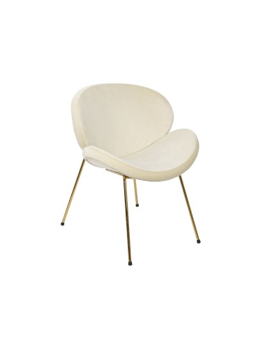 Tuoli DKD Home Decor Kulta Beige Kullattu 63 x 57 x 73 cm