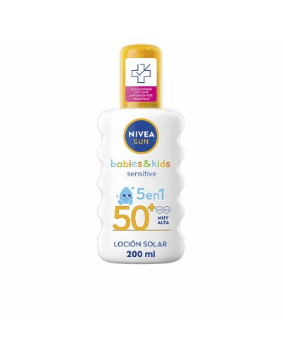 Protector Solar para Niños Nivea SUN BABIES&KIDS Spf 50+ 200 ml