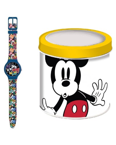 Horloge Kinderen Mickey Mouse MICKEY MOUSE  - TIN BOX Ø 33 mm