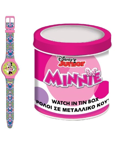 Pikkulasten kellot Minnie Mouse MINNIE  - TIN BOX Ø 33 mm