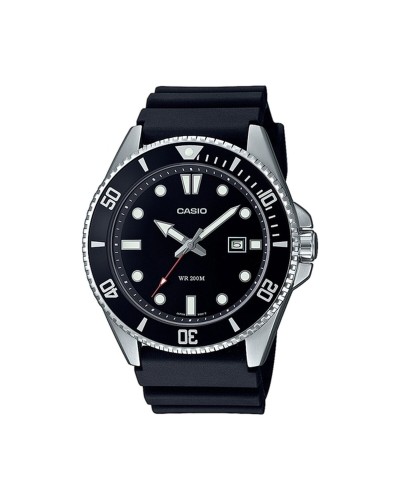 Reloj Hombre Casio MDV-107D-1A1VEF Negro Plateado (Ø 46 mm)