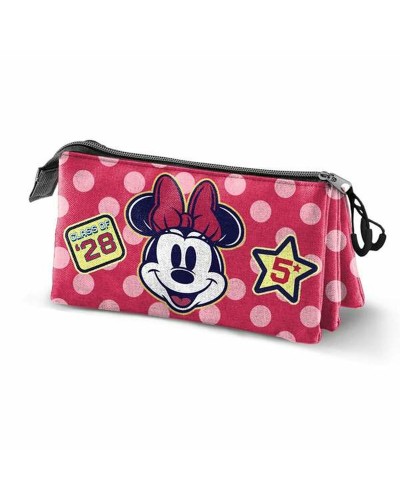 Pennenetui met 3 vakken Minnie Mouse Roze 23 x 8 x 11 cm