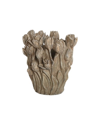 Maljakko Home ESPRIT Harmaa Sementti Tulppaani 29 x 27 x 32 cm