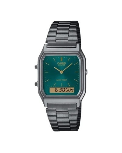 Orologio Uomo Casio AQ-230EGG-3AEF Verde Argentato