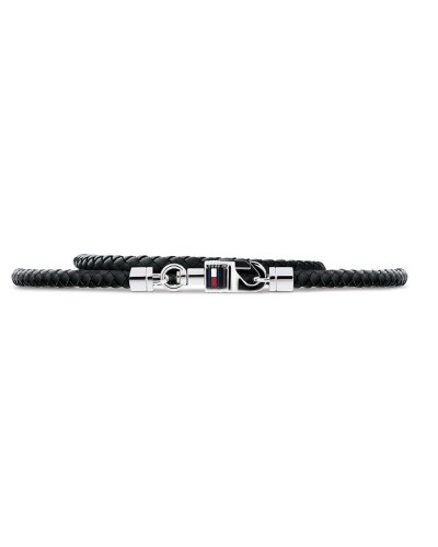 Men's Bracelet Tommy Hilfiger 2701063 Sterling silver 925 Black