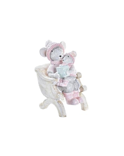 Decorazione Natalizia DKD Home Decor Mouse Resina (8 x 5,5 x 10 cm)