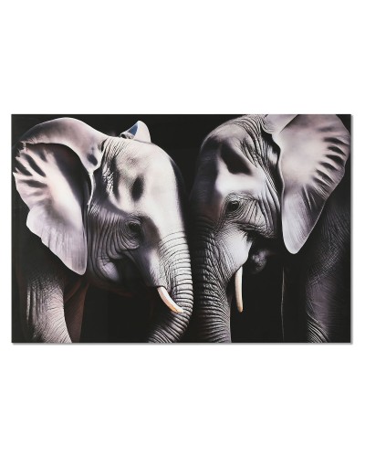 Painting Home ESPRIT Black Grey Printed 150 x 0,4 x 100 cm