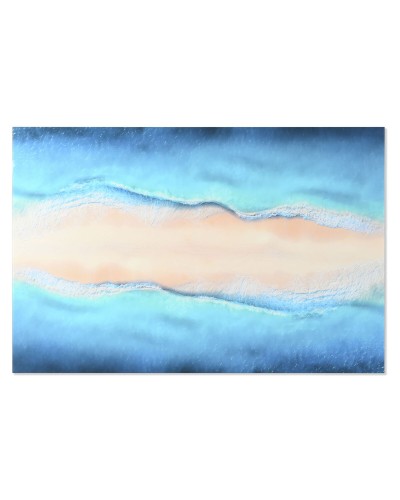 Cadre Home ESPRIT Bleu Beige Imprimé 150 x 0,4 x 100 cm