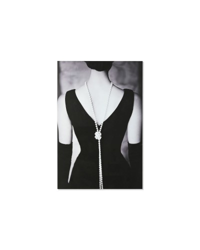 Cadre Home ESPRIT Noir Gris Imprimé 100 x 0,4 x 150 cm