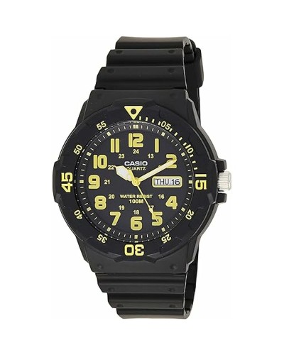 Men's Watch Casio DIVER 100M Yellow Black (Ø 44,5 mm)
